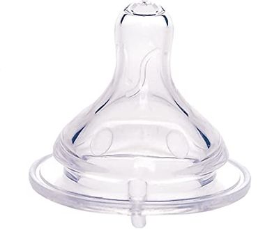 Everyday Baby Tetina de silicone anticólica, 0-3 meses, tamanho S, transparente, 2 peças, 30804, 0000 01