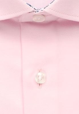Seidensticker Zakelijk overhemd voor heren, regular fit, strijkvrij, kent-kraag, korte mouwen, 100% katoen, roze, 40