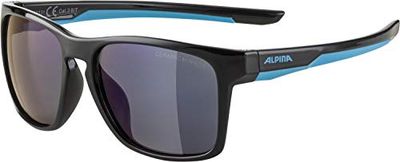 ALPINA Unisex - Dzieci, FLEXXY COOL KIDS I Okulary przeciwsłoneczne, black-cyan gloss/black, One Size