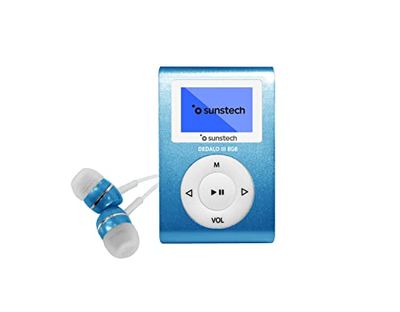 Sunstech DEDALOIII MP3 8 GB blå – MP3/MP4-spelare (MP3-spelare, 8 GB, 3,5 mm, FM-radio, blå, hörlurar ingår)