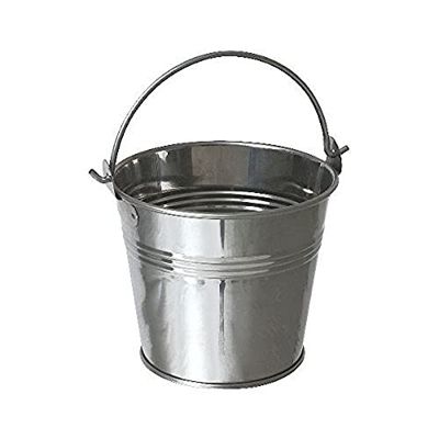 Genware NEV-SSB10 Stainless Steel Serving Bucket, 10 cm