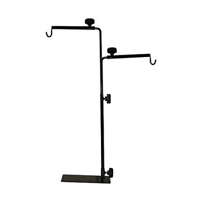 Komodo Double support d'éclairage avec boulons de serrage et plaques inférieures lourdes réglables pour fournir de la chaleur et de la lumière pour les tables de tortue