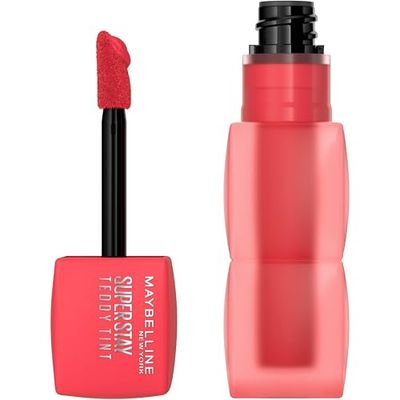 Maybelline New York Teddy Tint, Tinta Labbra A Lunga Tenuta, Effetto Matte Vellutato, Tenuta 12H, Formula Stratificabile, Superstay, Tonalità: July Forever 35, 5 ml