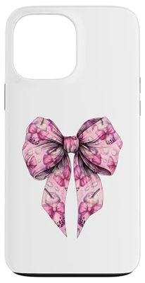 Coquette Bubble Tea Boba Milk Tea Pattern Pink Girl Carcasa para iPhone 13 Pro Max