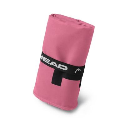HEAD Active - Mikrofiber Handduk med Elastisk Gym Handduk Lätt Snabbtorkande Gäller för Multifunktionella Handdukstorkar Badrum Absorberande Resa Rymdbesparande 70 x 140, Hög synlighet Rosa