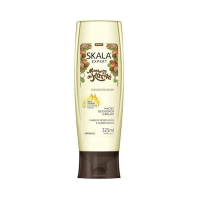 SKALA - Conditionneur Karité - 100% Vegan - Restaure les Cheveux en Profondeur - Hydratation et Douceur - Propriétés Émollientes - Pour Cheveux Secs et Cassants, Blanche, 325 ml