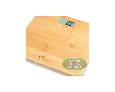 LITTLE BALANCE 8466 My Bamboo, elektronische personenweegschaal, 150 kg/100 g, echt bamboe