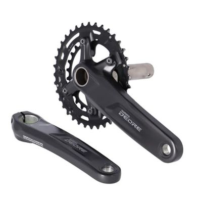 SHIMANO Unisex – vuxna M4100 2 chainset, svart, en storlek