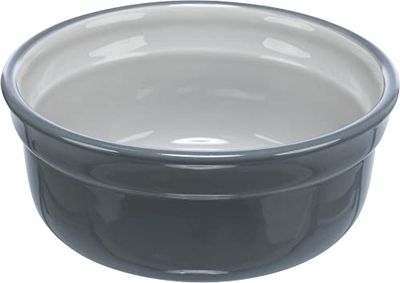 Trixie Comedero Cerámica, Gris/Gris Claro, 0,25 l/ø 13 cm