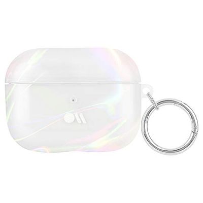 Case-Mate - Coque pour AirPods Pro avec Protection antimicrobienne – Bulle de Savon – irisé avec Micropel, Taille Unique