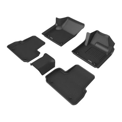 3D MAXpider All-Weather Floor Mats for LAND ROVER Discovery Sport (L550) 2015-2019 Custom Fit Car Floor Liners, Kagu Series (1st & 2nd Row)