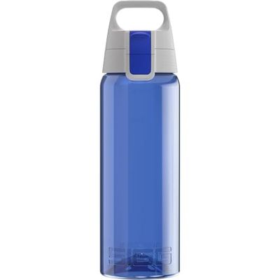 Sigg - Gourde Transparente en Tritan - Total Color Blue - Convient Aux Boissons Gazeuses - Lavage Au Lave-Vaisselle - Étanche & Poids Plume - Sans BPA - Sport, Camping, Randonnée - Bleu - 0,6L