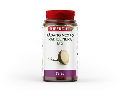 SUPERDIET - RÁBANO NEGRO BIO - DIGESTIÓN - COMPRIMIDOS - FORMATO ESTÁNDAR - 80 COMPRIMIDOS - PRODUCIDO EN FRANCIA - FORMULACIÓN PROPIA