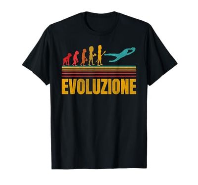Portiere Calcio Evoluzione Calciatore Regalo Bambino Uomo Maglietta