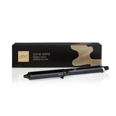 ghd - Boucleur ghd Classic Wave Wand - Boucleur professionnel (Noir) - Créez des boucles en 5 à 8 secs pour une tenue 24H - Wavy naturel facile et rapide - Idéal tous types de cheveux mi-longs à longs