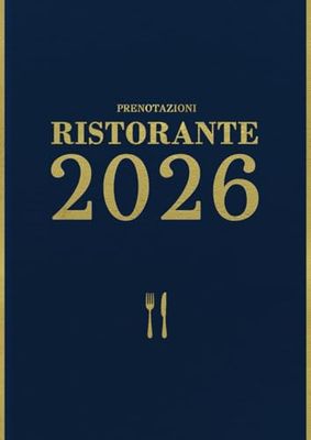 Prenotazioni Ristorante: Dal 1º gennaio al 31 dicembre| 1 giorno con 1 pagina | Elegante calendario vintage A4