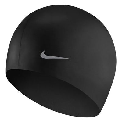 Nike Bonnet de Bain en Silicone Unisexe pour Enfant - TESS0106 - Noir - Taille Unique