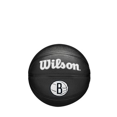 Wilson Team Tribute Brooklyn Nets Mini Ball WZ4017604XB, unisex basketballen, zwart, 3 EU