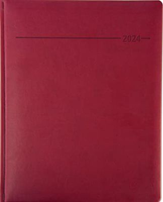 Agenda de gestion Tucson rouge 2024-21,7 x 26,6 cm - 1 semaine sur 2 pages - 160 pages - Couverture Tucson Alpha Edition