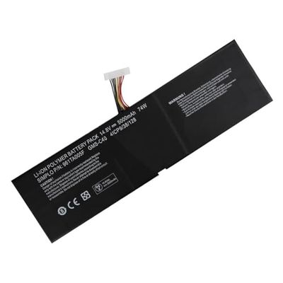 Amsahr Replacement Laptop Battery for Razer 4ICP9/38/128, 961TA005F, GMS-C40 | Includes Mini Optical Mouse
