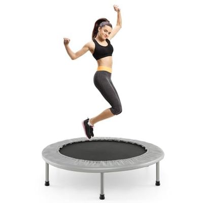 FANTASK Mini trampolín de 97 cm, para Fitness, Plegable, para niños, soporta hasta 150 kg
