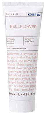 KORRES Bellflow - Latte idratante per il corpo da donna, con profumo fruttato, dermatologicamente testato e vegano, 125 ml