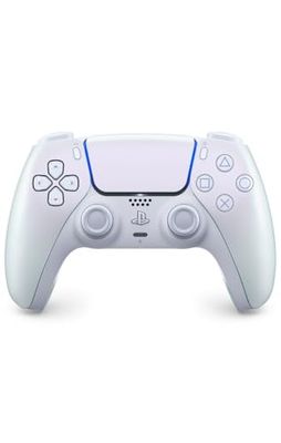 Sony, Manette PlayStation 5 officielle DualSense, Sans fil, Batterie rechargeable, Bluetooth, Compatible avec PS5, Couleur : Chroma Pearl