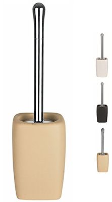 Spirella Toalettborste "Retro" lergods 11,5 x 42 cm beige