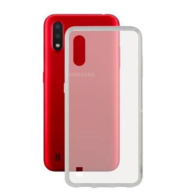 KSIX smart your tech Galaxy A01 Case, Flexible, Transparent