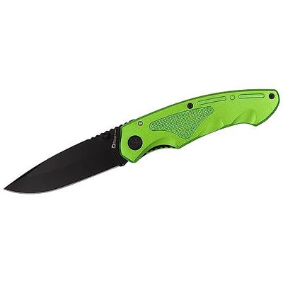 Schwarzwolf outdoor Coltello Tascabile da Esterno Nero, con Clip per Cintura, Coltello Pieghevole per attività all'Aria Aperta, di Alta qualità con Clip Matrix (Verde)