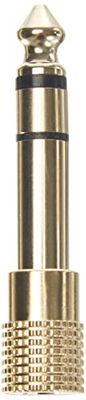 DeLock 65361 Adapter Audio Klinke 3,5 mm uttag > 6,35 mm Kontakt, Metall Guld, 3 Stift