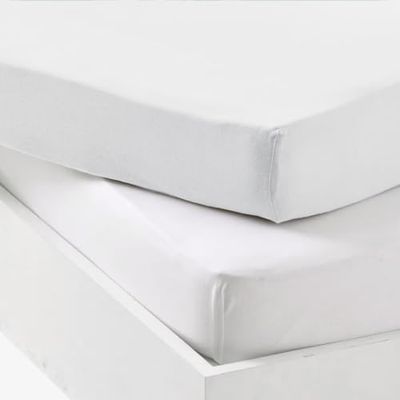 Mon PTIT Dodo Set 1 ALESE PU + 1 hoeslaken, wit/wit, 70 x 140 cm