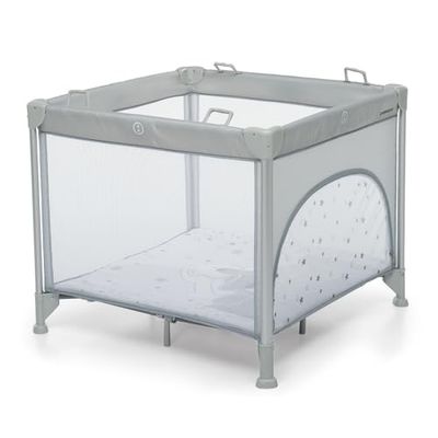Foppapedretti Jubox - Parque Plegable para niños Desde el Nacimiento hasta los 36 Meses, transportable con Bolsa incluida, Alfombrilla de Embalaje, Esquinas protegidas con Revestimiento, 93 x 93 x 78