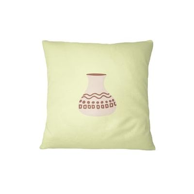Bona Basics, Dekorativt kuddfodral heminredning soffa cafeteria storlek: 45 x 45 cm, färg: ljusgul