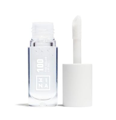 3INA MAKEUP - The Color Lip Oil 100 - Brillante - Balsamo Labbra con Acido Ialuronico - Lucidalabbra 24H Idratazione - Lip Gloss Volumizzanti - Lip Balm Finitura Lucida - Vegan - Cruelty Free