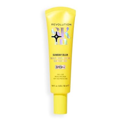 Revolution Skin, Sunray Blur Daily Protection Sunscreen SPF 50+, Lightweight, Non-Greasy Formula With Niacinamide, Face Sun Cream, Vegan & Cruelty-Free, 50ml