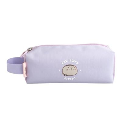 Grupo Erik Pusheen Pencil Case | Zip Closure & Carrying Handle | Large Kids Cosmetic Case
