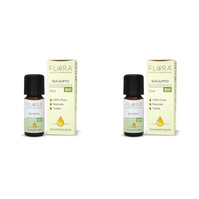 FLORA Olio essenziale di Eucalipto BIO-CODEX 10 ml (Confezione da 2)