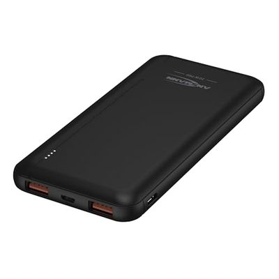 ANSMANN Powerbank 10000mAh PD 20W Fast Charging Power Bank 2 porte USB e 1 porta USB Type-C con caricatore indicatore di stato LED compatibile con iPhone 13 iPhone 12 Samsung S21 Huawei iPad Tablet