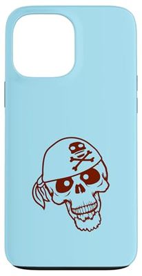Chapeau de Pirate Squelette Halloween Foulard drôle Bande dessinée Coque pour iPhone 13 Pro Max