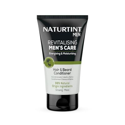 Naturtint | Revitalizing Men’s Care | Acondicionador para Cabello y Barba | Nutre, Hidrata y Revitaliza | Textura Suave y Ligera | 98% Ingredientes Naturales | Con Ginseng y Maca | 150 ml