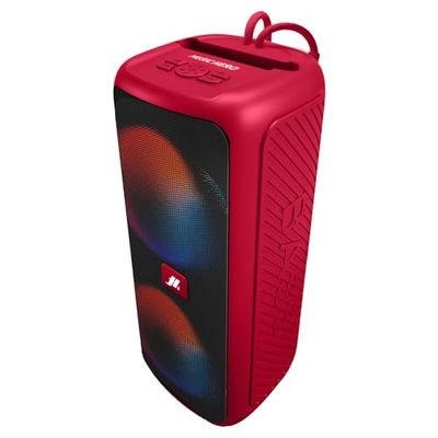 Music Hero Speaker cassa Wireless 6W, Multi Input, alloggio per Smartphone, Water Resistant IPX5, LED, Laccetto integrato, comandi integrati, microfono, Rosa