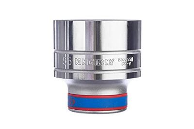 KING TONY 633055M Alloy Steel Standard Socket, 3/4-inch Drive, 12 Point, 55 mm Size, 76 mm Length