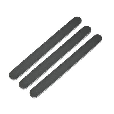 PARENCE - Lot de 3 limes à ongles - Double face/résistante/Légère/Polissage ongle/manucure - Réutilisable