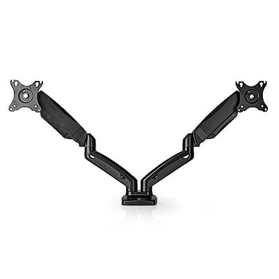 Nedis Desk Monitor Mount Gas Spring 2 Screens 15-32 Inches 75 x 75/100 x 100 Fully Movable