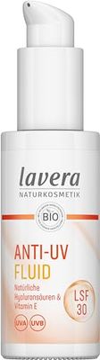 lavera Líquido anti-UV SPF 30 – Protege contra la radiación UV – Protección mineral – contra el envejecimiento de la piel causado por el sol – vegano – Cosmética natural – 30 ml