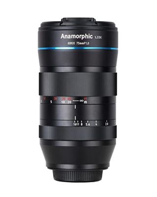 Obiettivo anamorfico S35 SIRUI 75 mm F1,8 1,33X, obiettivo cinematografico serie S35 (attacco L)