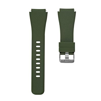 System-S Pulsera flexible de silicona 20 mm para Huawei Watch 2 Smartwatch en verde, verde, verde, Eine Grösse