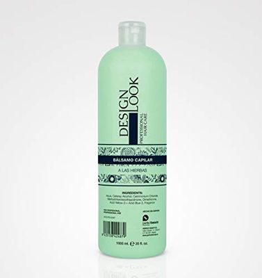 DESIGN LOOK BALSAMO CAPILARE ALLE Erbe 1000 ML, Nero, Standard