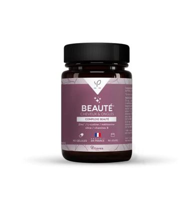 Yves Ponroy Complément alimentaire cheveux et ongles - Complexe biotine cheveux- Zinc, L-cystine, vitamines B dont biotine, méthionine, silice - 60 gélules - Fabriqué en France